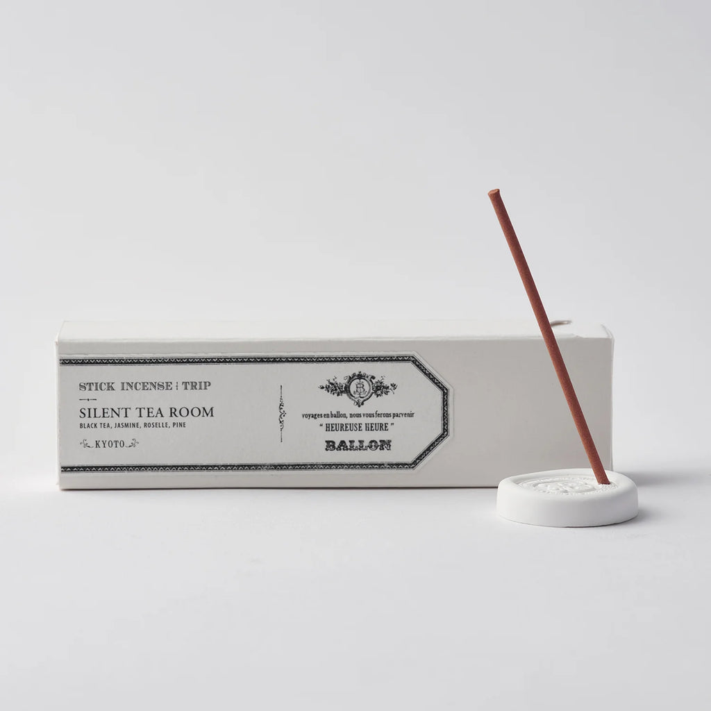Silent Tea Room (Kyoto) Incense - Black Tea, Jasmine, Roselle, Pine