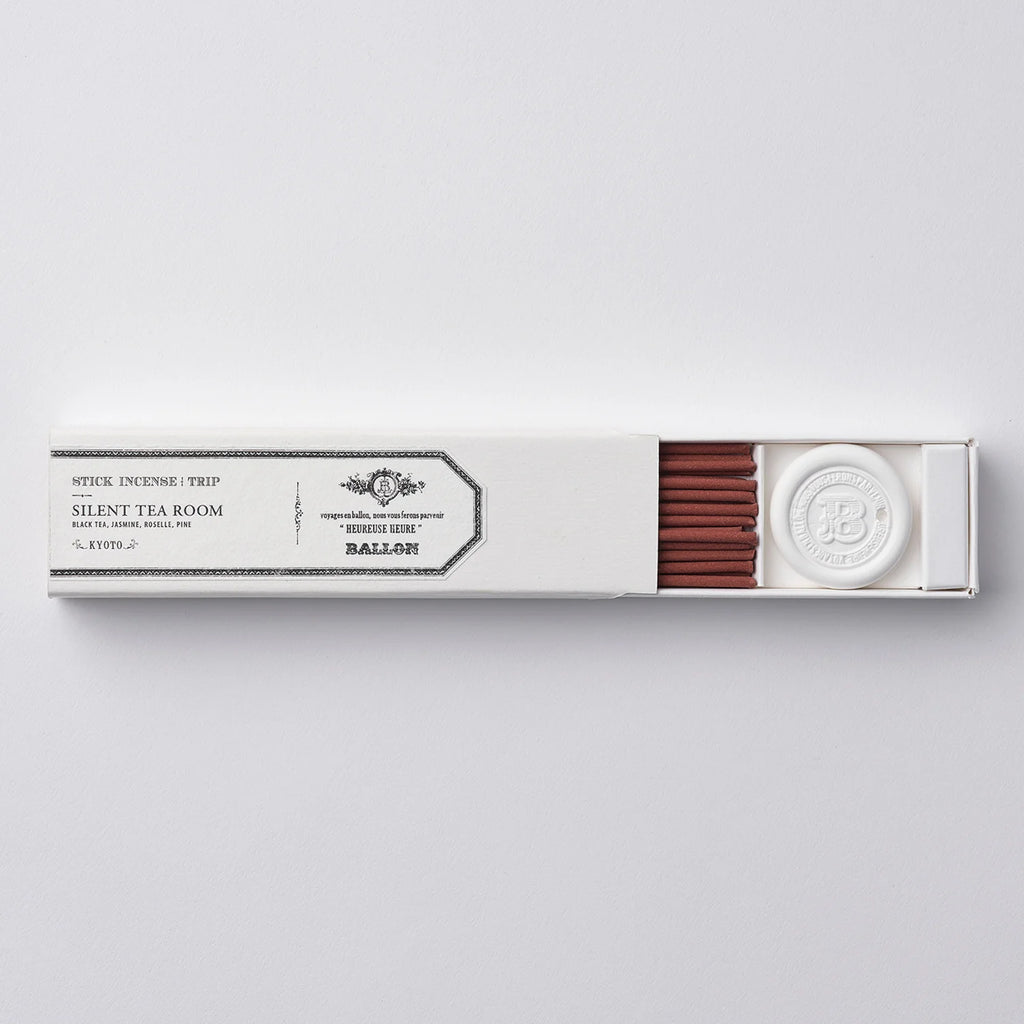 Silent Tea Room (Kyoto) Incense - Black Tea, Jasmine, Roselle, Pine