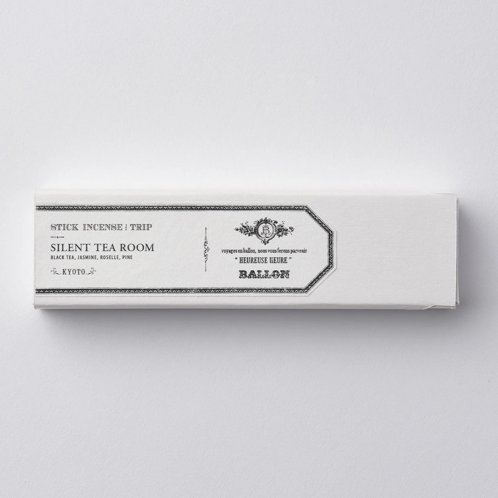 Silent Tea Room (Kyoto) Incense - Black Tea, Jasmine, Roselle, Pine
