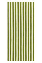 Stripe Linen Tablecloth in Green & White