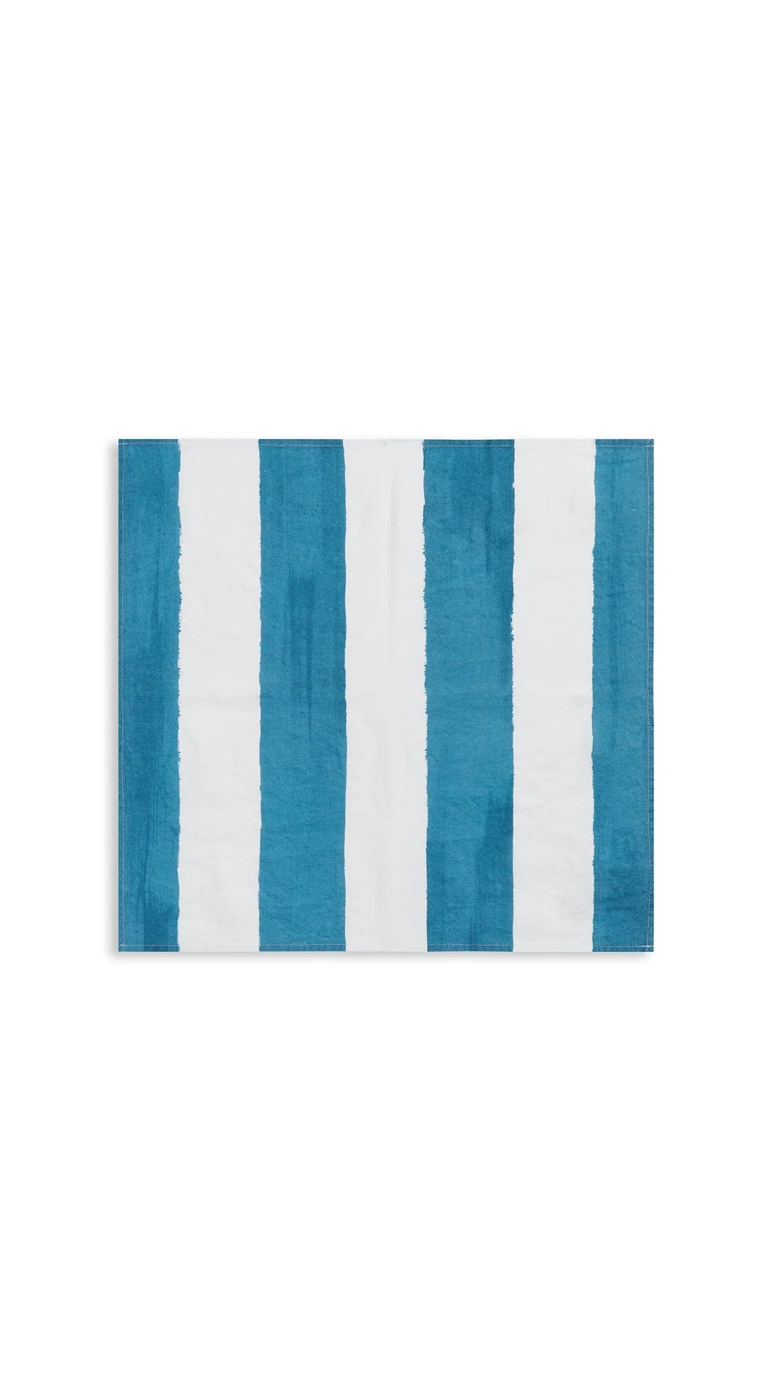 Stripe Linen Napkin in Blue & White