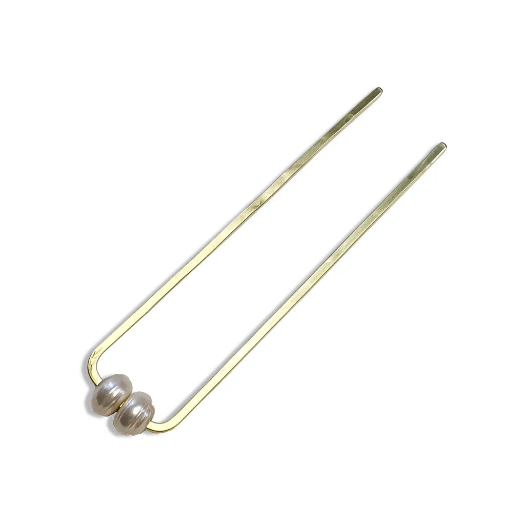 Chunky Pearl Fork - 2 Pearls