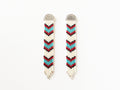Western Japanese Glass Bead + Sterling Silver Earrings
