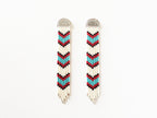 Western Japanese Glass Bead + Sterling Silver Earrings
