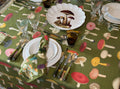 John Derian Green 'Fungi' Linen Tablecloth
