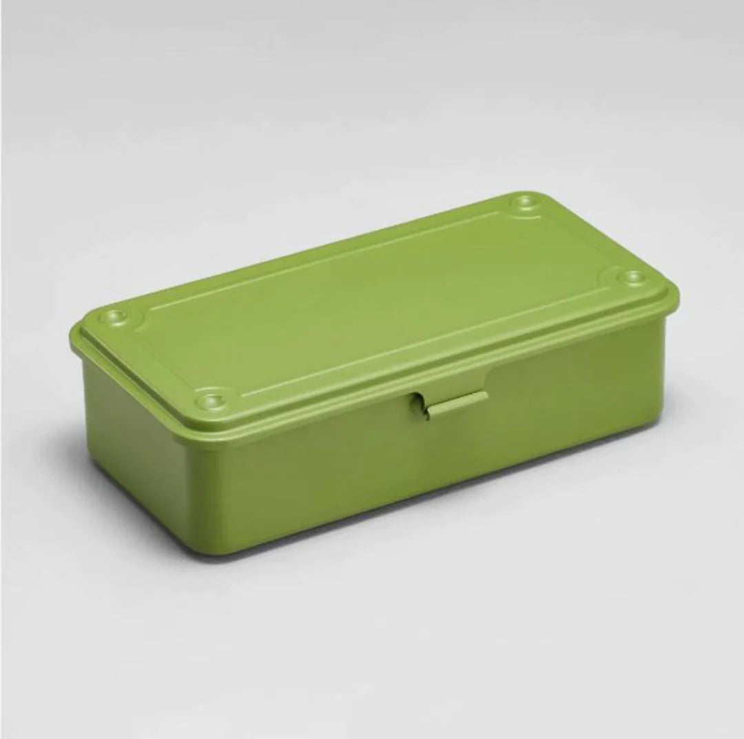 Steel Stackable Storage Box in Green Tea