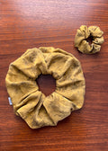Chartreuse Green Zero Waste Silk Scrunchie Naturally Dyed