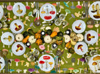 John Derian Green 'Fungi' Linen Tablecloth