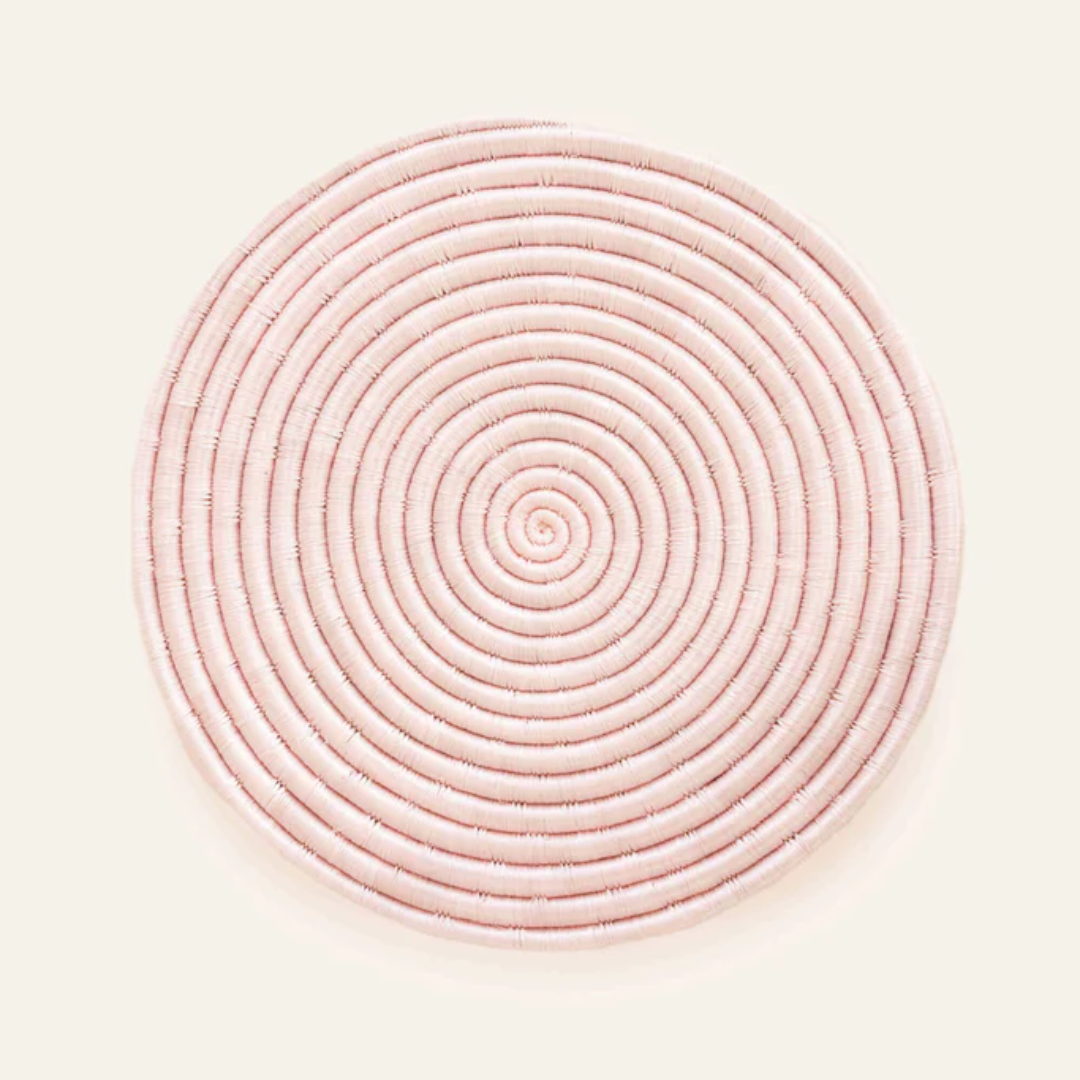 12" Sisal Placemats in Pink
