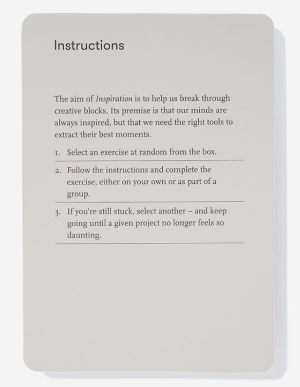 Inspiration Card Game