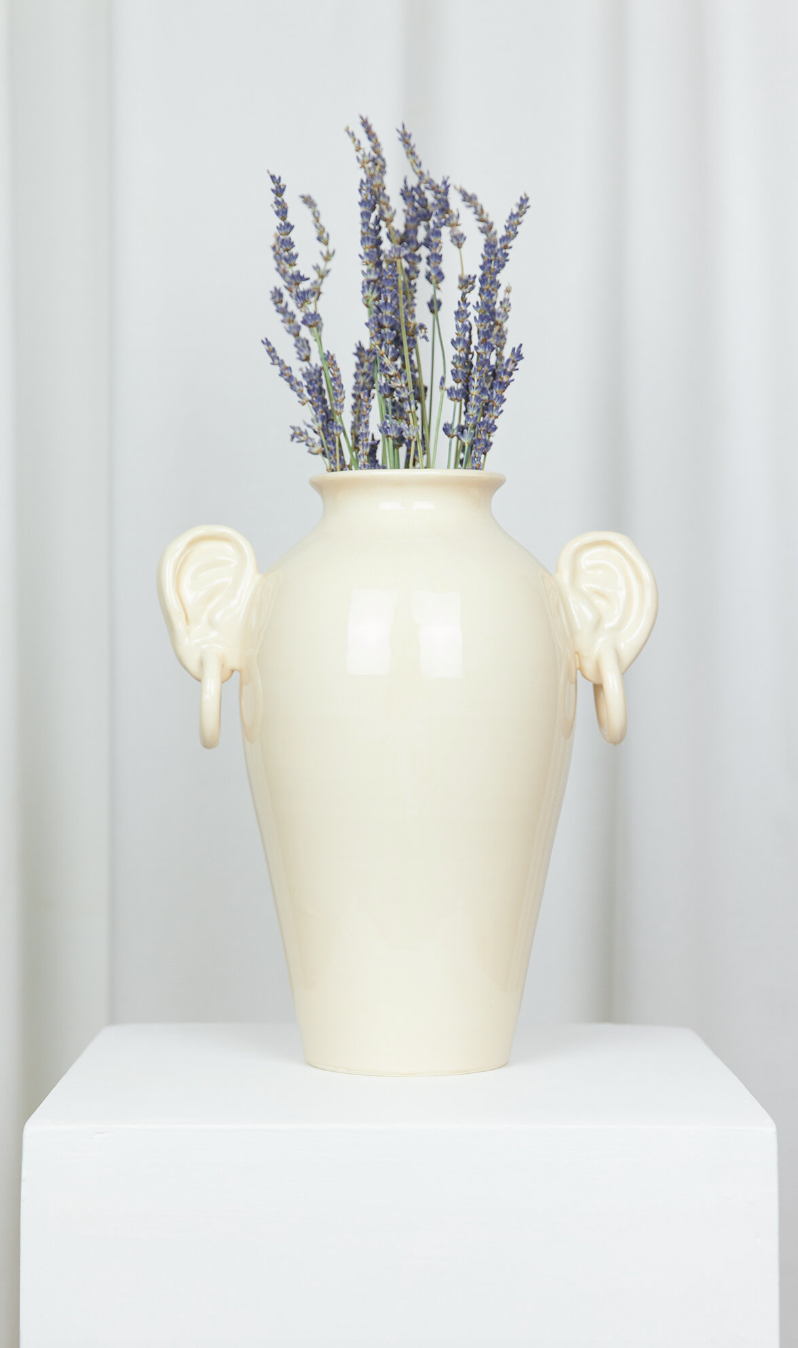 Handmade Ceramic Vase With Ears