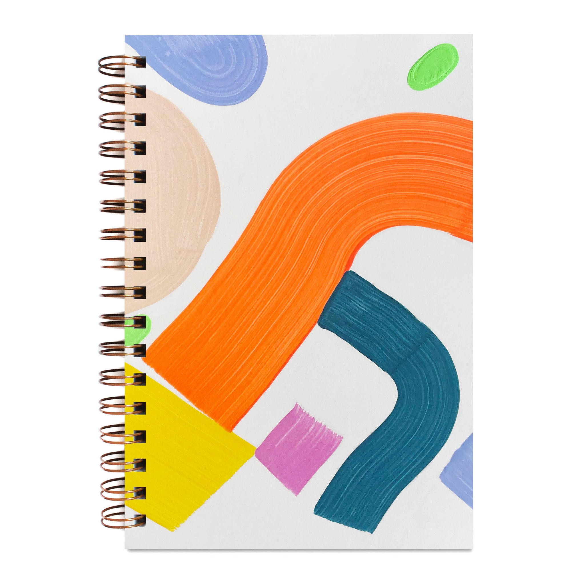 Hand Painted Blank Notebook in Multi Color