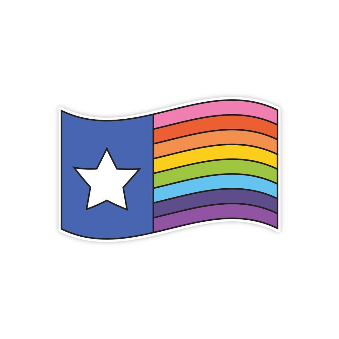 Texas Pride Flag Sticker